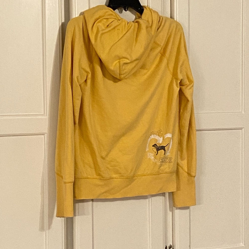 Sold 🩷🛍️New PINK Vintage Yellow Pullover Hoodie💛 - Picture 8 of 11